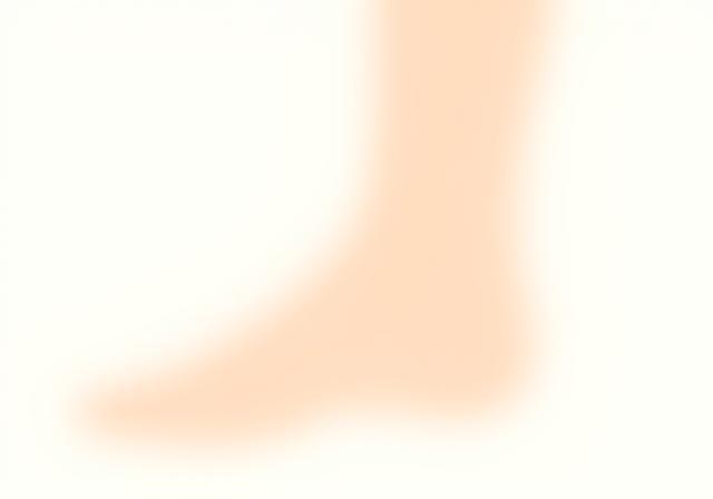 Simple illustration of foot anatomy or healthy feet.